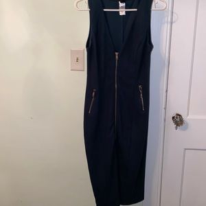 Green sweater fitted dress.